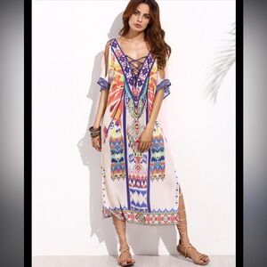 Rainbow Tunic Cover Up
